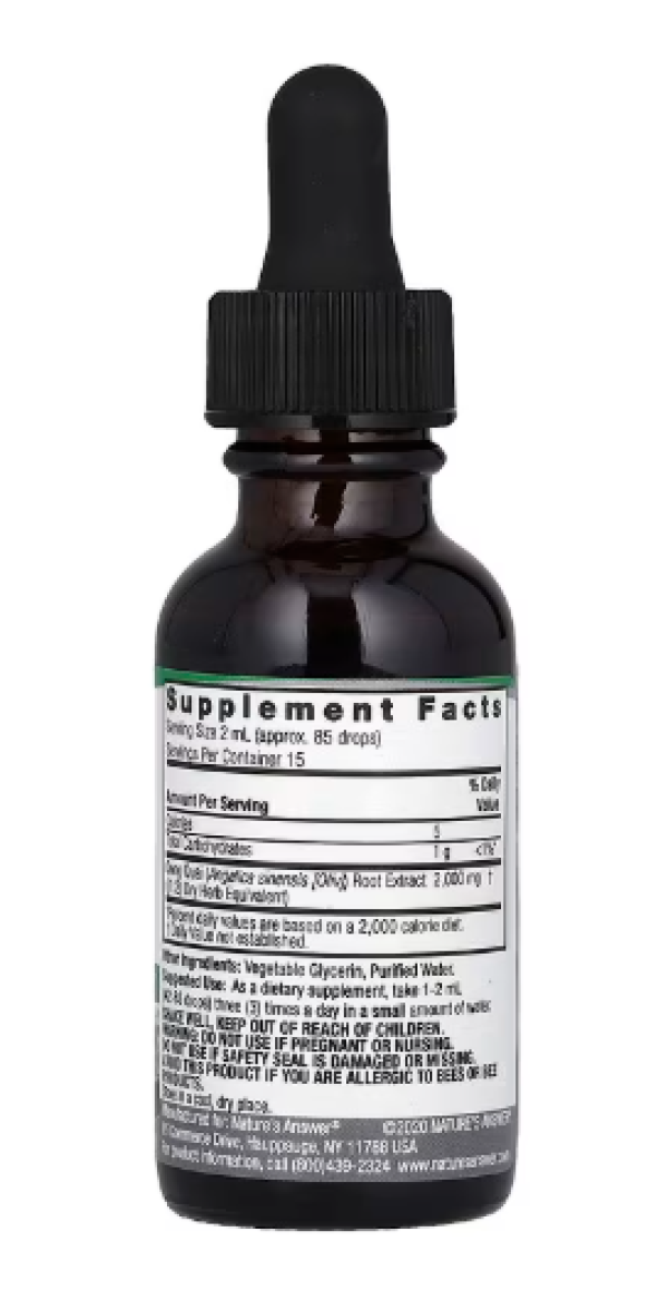 Nature's Answer, Dong Quai Root, Fluid Extract, Alcohol Free, 2,000 mg, 1 fl oz (30 ml)