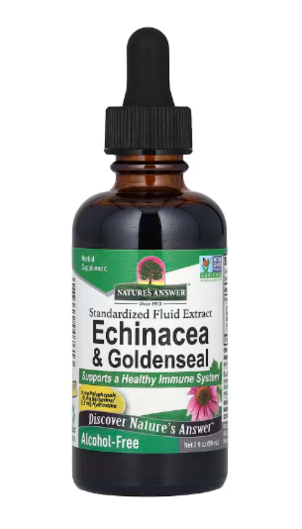 Nature's Answer, Echinacea & Goldenseal, Alcohol-Free, 2 fl oz (60 ml)