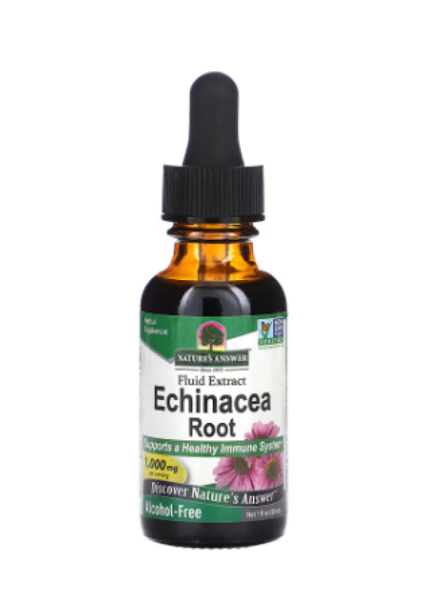Nature's Answer, Echinacea Root, Fluid Extract, Alcohol-Free, 1,000 mg, 1 fl oz (30 ml)