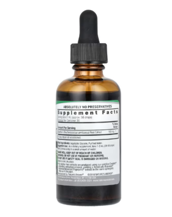 Nature's Answer, Eleuthero Root Extract, Alcohol-Free, 2,000 mg, 2 fl oz (60 ml)