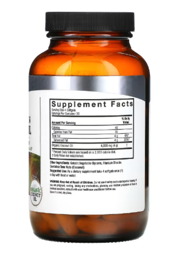 Nature's Answer, Extra Virgin Coconut Oil, 120 Soft Gels