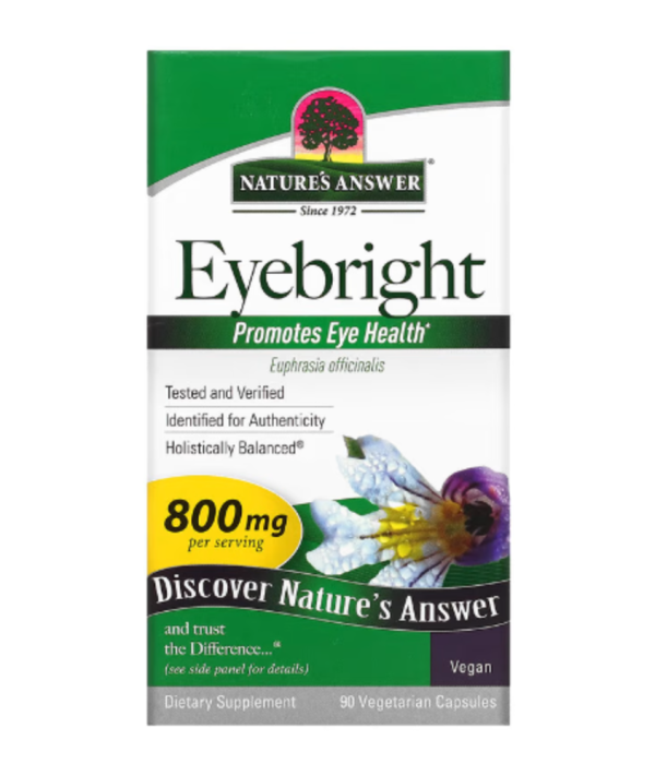 Nature's Answer, Eyebright, 800 mg, 90 Vegetarian Capsules (400 mg per Capsule)