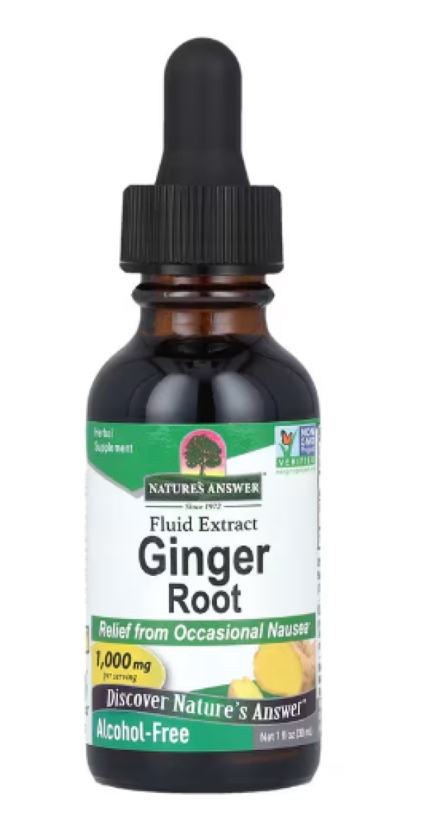 Nature's Answer, Ginger Root, Fluid Extract, Alcohol-Free, 1,000 mg, 1 fl oz (30 ml)