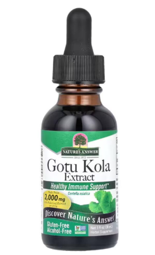 Nature's Answer, Gotu Kola Extract, Alcohol-Free, 2,000 mg, 1 fl oz (30 ml)