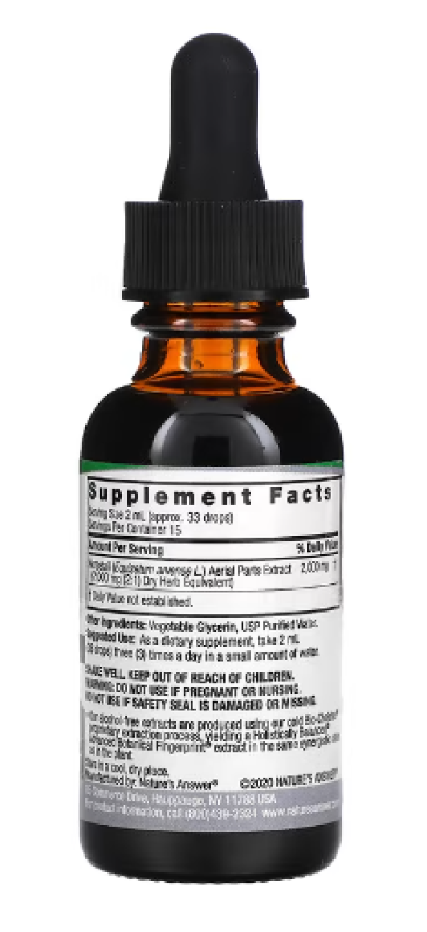 Nature's Answer, Horsetail Extract, Alcohol-Free, 2,000 mg, 1 fl oz (30 ml)