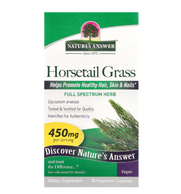 Nature's Answer, Horsetail Grass, 450 mg, 90 Vegetarian Capsules