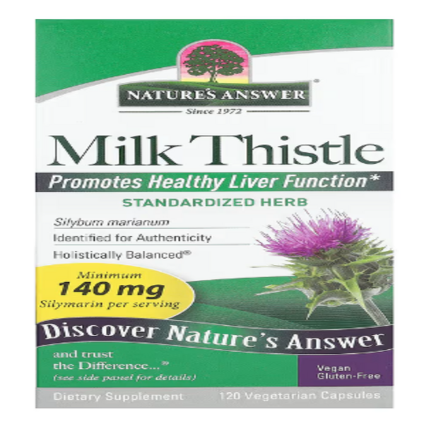 Nature's Answer, Milk Thistle, 140 mg, 120 Vegetarian Capsules