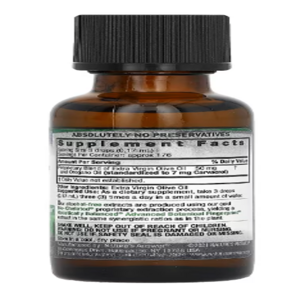 Nature's Answer, Oil of Oregano, Alcohol-Free, 1 fl oz (30 ml)