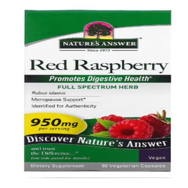 Nature's Answer, Red Raspberry, 950 mg, 90 Vegetarian Capsules (475 mg per Capsule)