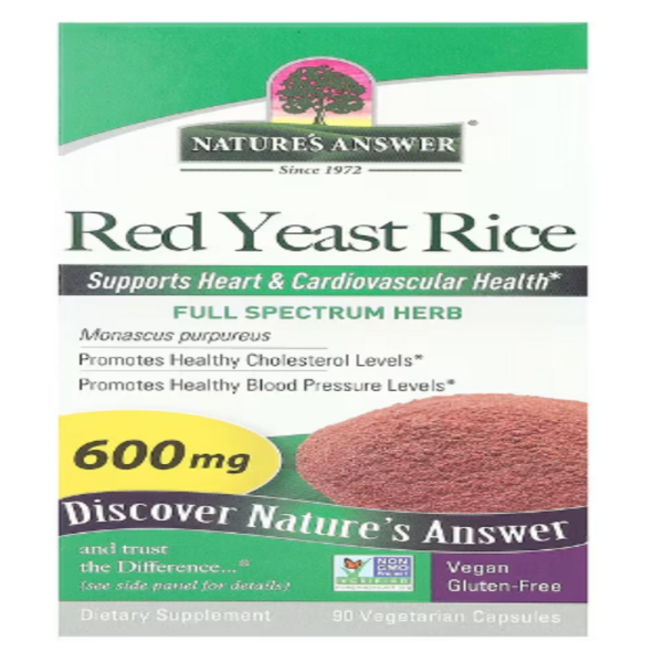 Nature's Answer, Red Yeast Rice, 600 mg, 90 Vegetarian Capsules