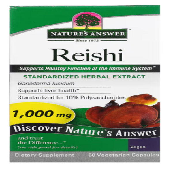 Nature's Answer, Reishi, 1,000 mg, 60 Vegetarian Capsules (500 mg per Capsule)
