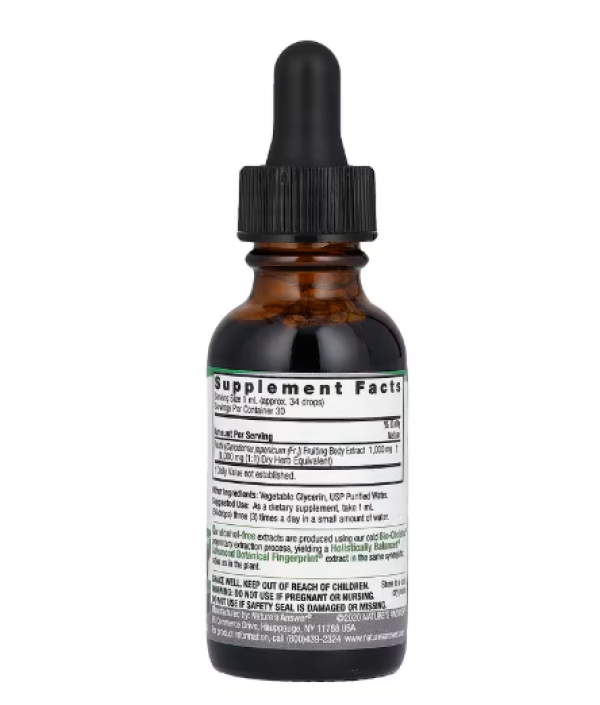 Nature's Answer, Reishi Fruiting Body, Fluid Extract, Alcohol-Free, 1,000 mg, 1 fl oz (30 ml)