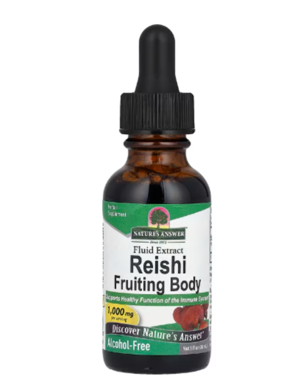 Nature's Answer, Reishi Fruiting Body, Fluid Extract, Alcohol-Free, 1,000 mg, 1 fl oz (30 ml)