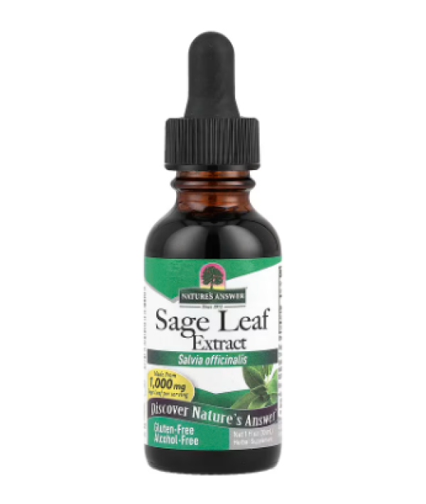 Nature's Answer, Sage Leaf Extract, Alcohol-Free, 1,000 mg, 1 fl oz (30 ml)