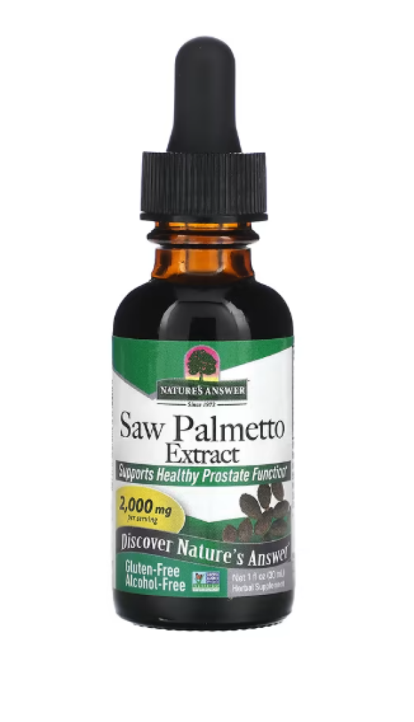 Nature's Answer, Saw Palmetto Extract, Alcohol-Free, 2,000 mg, 1 fl oz (30 ml) (1,000 mg per ml)