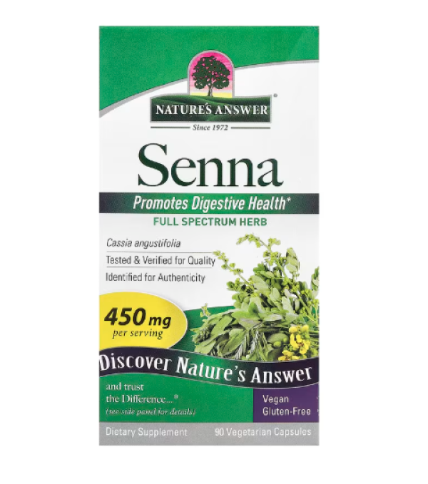 Nature's Answer, Senna, 450 mg, 90 Vegetarian Capsules