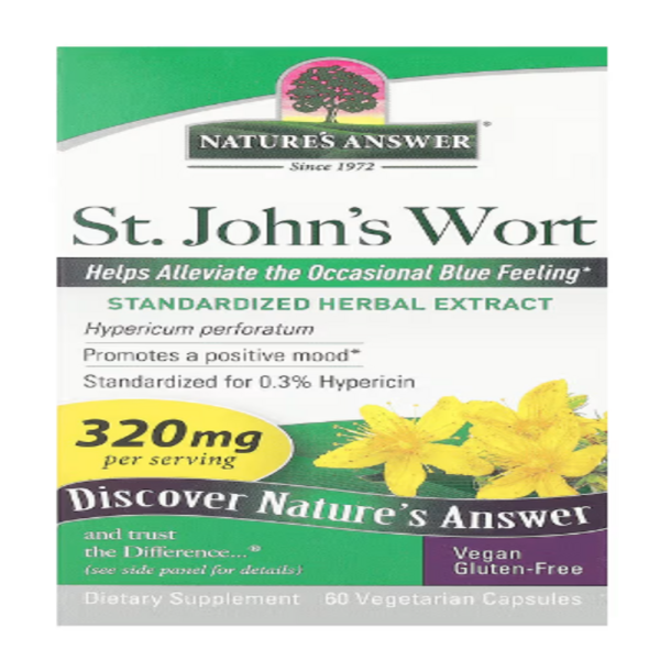 Nature's Answer, St. John's Wort, 320 mg, 60 Vegetarian Capsules