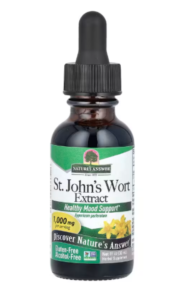 Nature's Answer, St. John's Wort Extract, Alcohol-Free, 1,000 mg, 1 fl oz (30 ml)