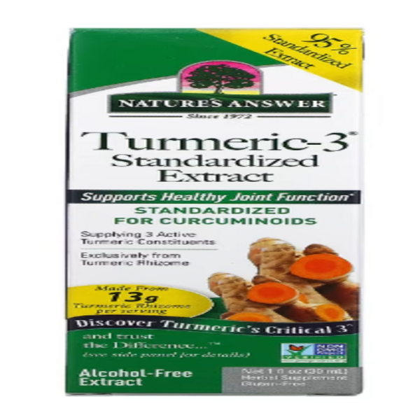 Nature's Answer, Turmeric-3, Alcohol-Free, 1 fl oz (30 ml)