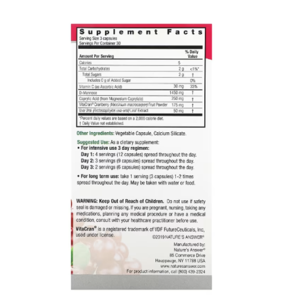 Nature's Answer, UT Answer, 1,955 mg, 90 Vegetarian Capsules (651.66 mg per Capsule)