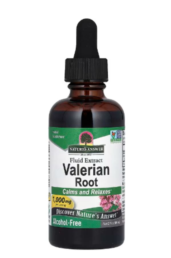 Nature's Answer, Valerian, Fluid Extract, Alcohol-Free, 1,000 mg, 2 fl oz (60 ml)
