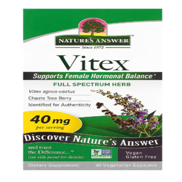 Nature's Answer, Vitex, Agnus-Castus Chaste Tree Berry, 40 mg, 90 Vegetarian Capsules