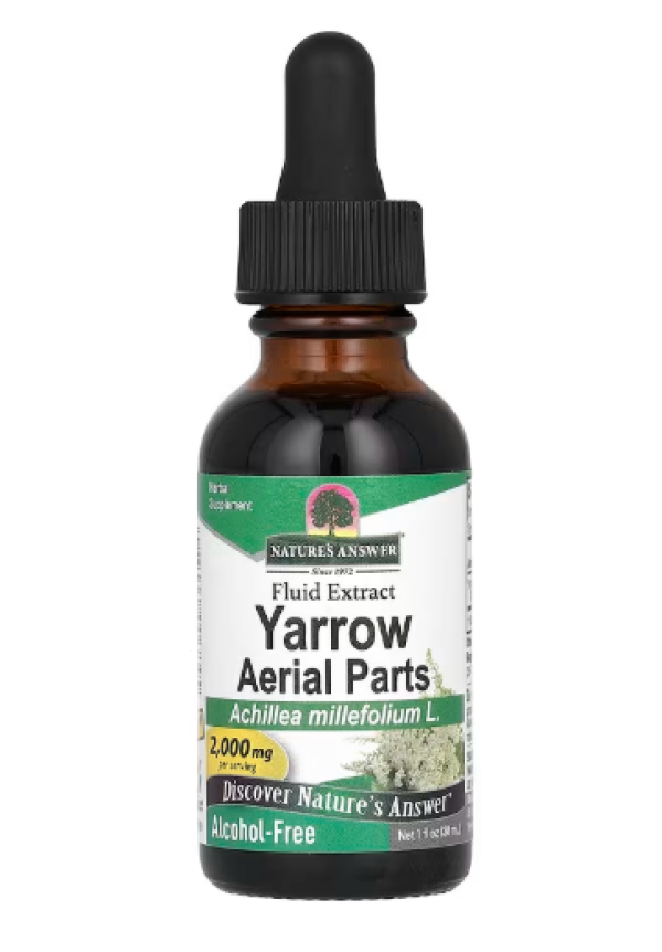 Nature's Answer, Yarrow Aerial Parts, Alcohol-Free, 2,000 mg, 1 fl oz (30 ml)