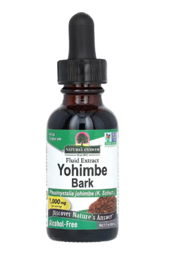 Nature's Answer, Yohimbe Bark, Alcohol-Free, 1,000 mg, 1 fl oz (30 ml)