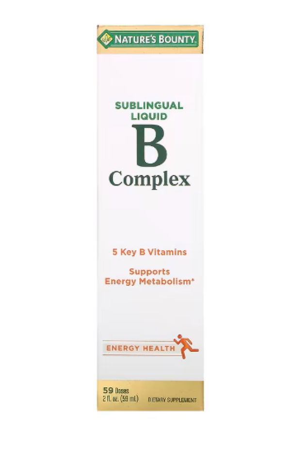 Nature's Bounty, B-Complex, Sublingual Liquid, 2 fl oz (59 ml)