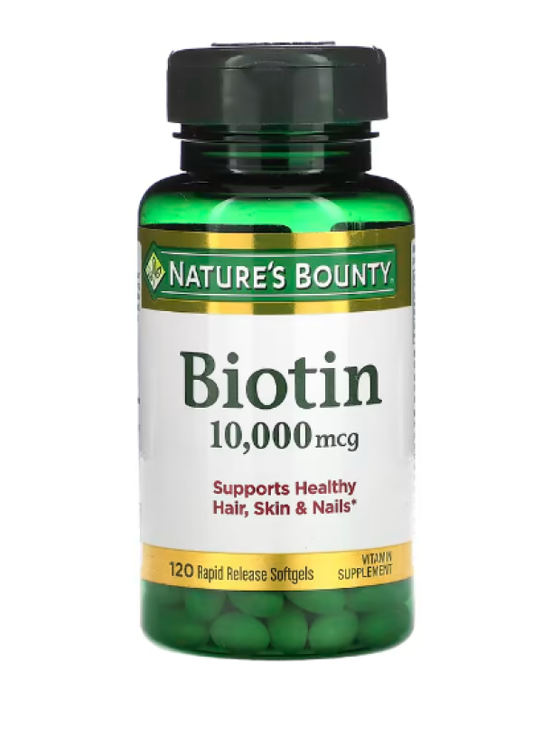 Nature's Bounty, Biotin, 10,000 mcg, 120 Rapid Release Softgels