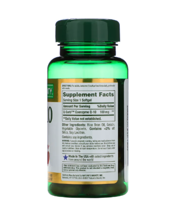 Nature's Bounty, Co Q-10, 100 mg, 75 Rapid Release Softgels