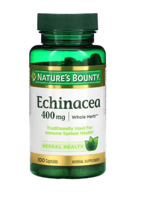Nature's Bounty, Echinacea, 400 mg, 100 Capsules