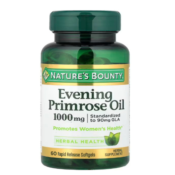 Nature's Bounty, Evening Primrose Oil, 1,000 mg, 60 Rapid Release Softgels