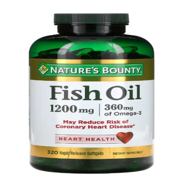 Nature's Bounty, Fish Oil, 1,200 mg, 320 Rapid Release Softgels