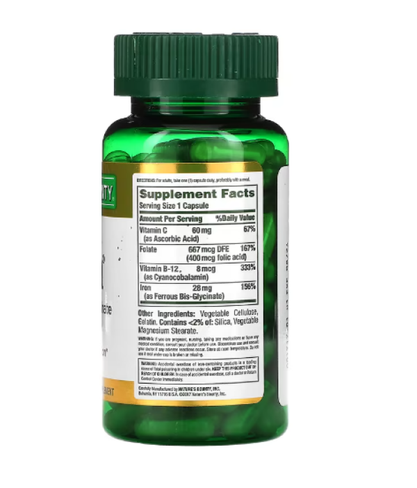 Nature's Bounty, Gentle Iron, 28 mg, 90 Capsules
