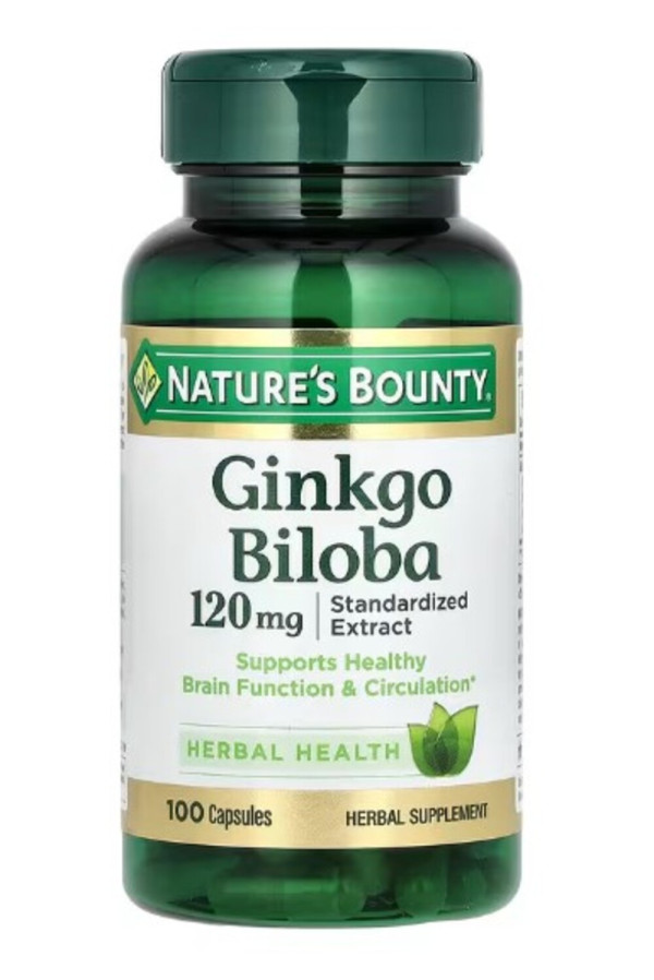 Nature's Bounty, Ginkgo Biloba, 120 mg, 100 Capsules