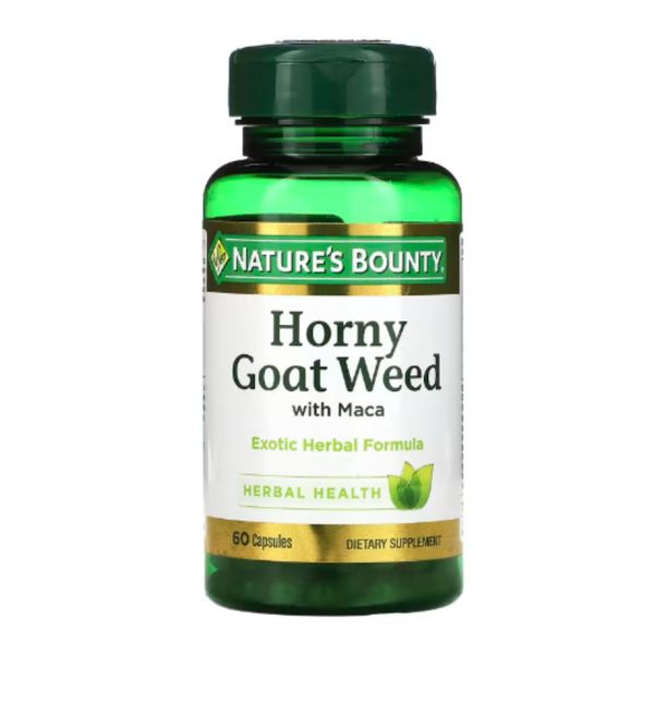 Nature's Bounty, Horny Goat Weed with Maca, 60 Capsules