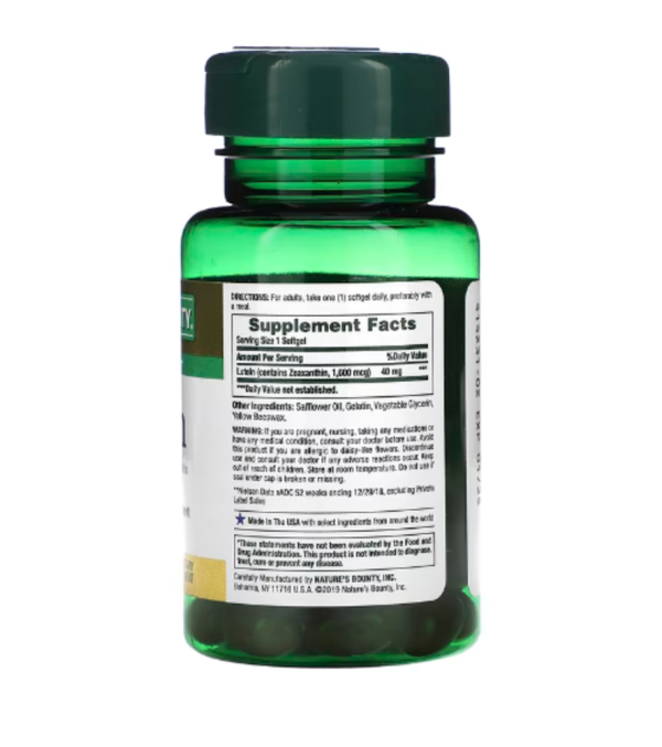 Nature's Bounty, Lutein, 40 mg, 30 Rapid Release Softgels