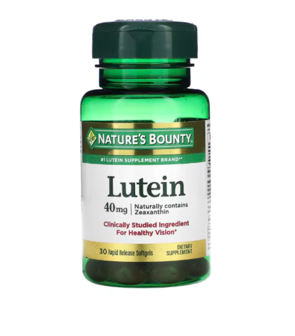 Nature's Bounty, Lutein, 40 mg, 30 Rapid Release Softgels