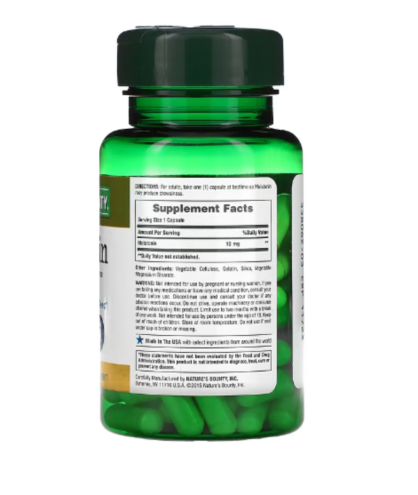 Nature's Bounty, Melatonin, 10 mg, 60 Capsules