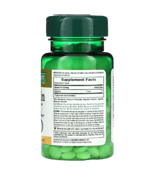 Nature's Bounty, Melatonin, 1 mg, 180 Tablets