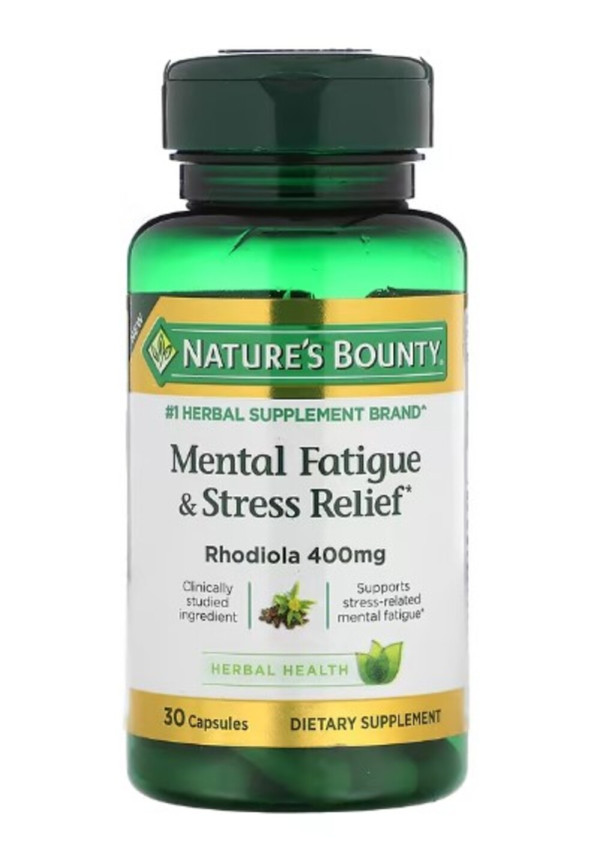Nature's Bounty, Mental Fatigue & Stress Relief, 400 mg, 30 Capsules
