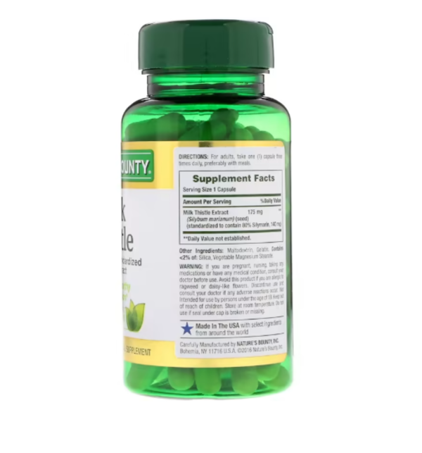 Nature's Bounty, Milk Thistle, 175 mg, 100 Capsules
