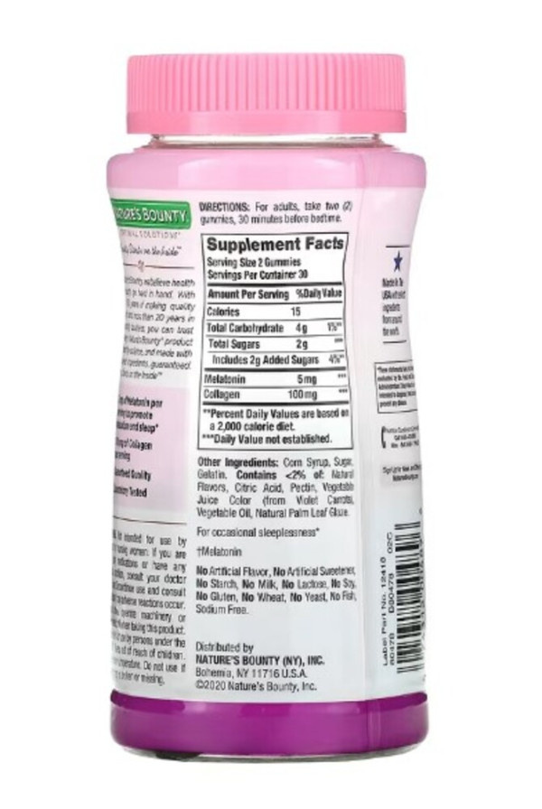Nature's Bounty, Optimal Solutions, Gorgeous Sleep Gummies, Berry, 60 Gummies