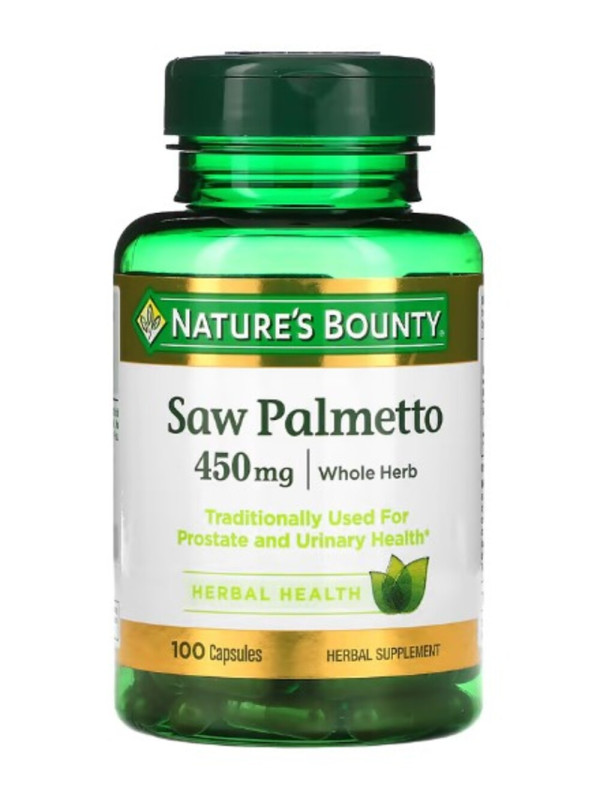 Nature's Bounty, Saw Palmetto, 450 mg, 100 Capsules
