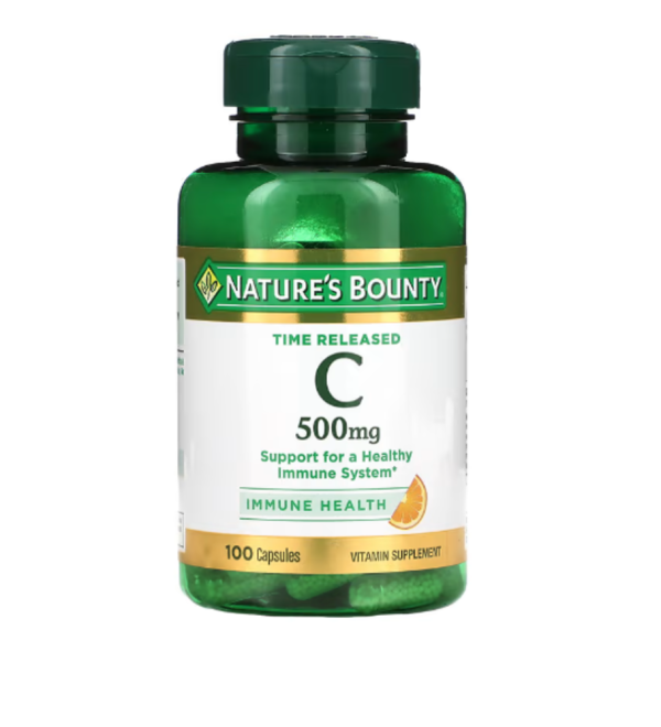Nature's Bounty, Time Released Vitamin C, 500 mg, 100 Capsules