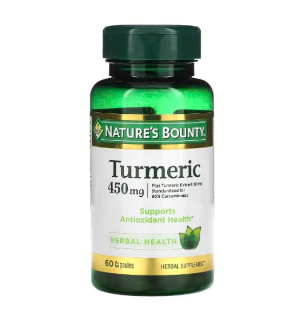 Nature's Bounty, Turmeric, 450 mg, 60 Capsules