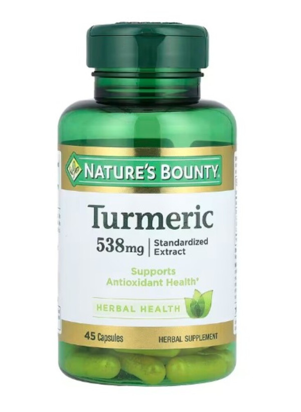 Nature's Bounty, Turmeric, Standardized Extract, 538 mg, 45 Capsules