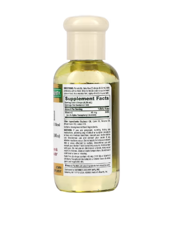 Nature's Bounty, Vitamin E-Oil, 13,500 mg (30,000 IU), 2.5 fl oz (75 ml)