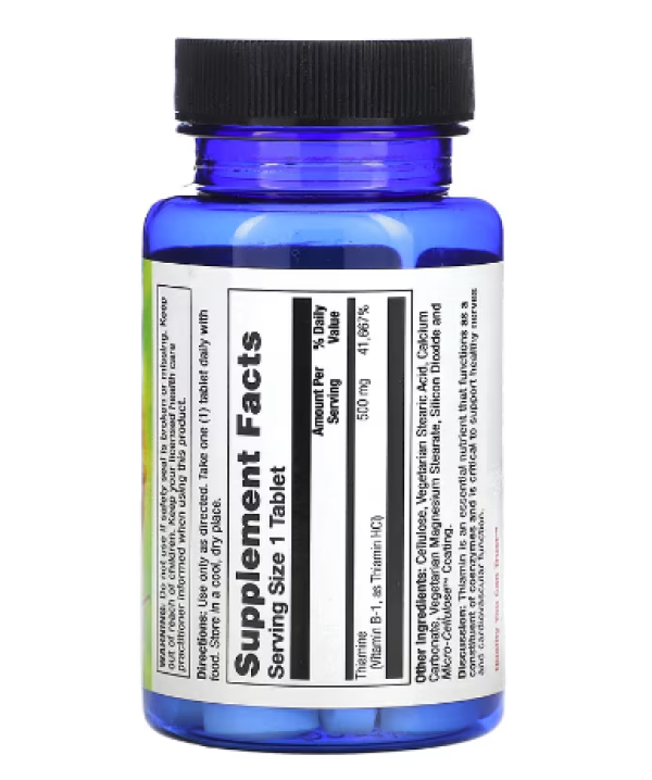 Nature's Life, B-1, 500 mg, 50 Tablets